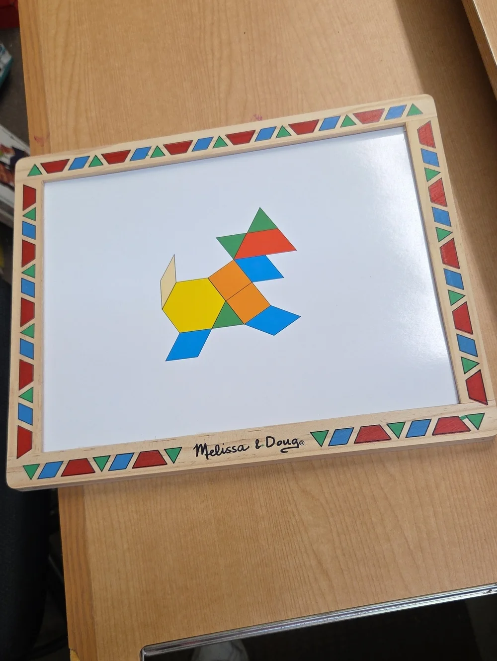 Melissa & Doug Wooden Magnetic‎ Pattern Block Kit #3590